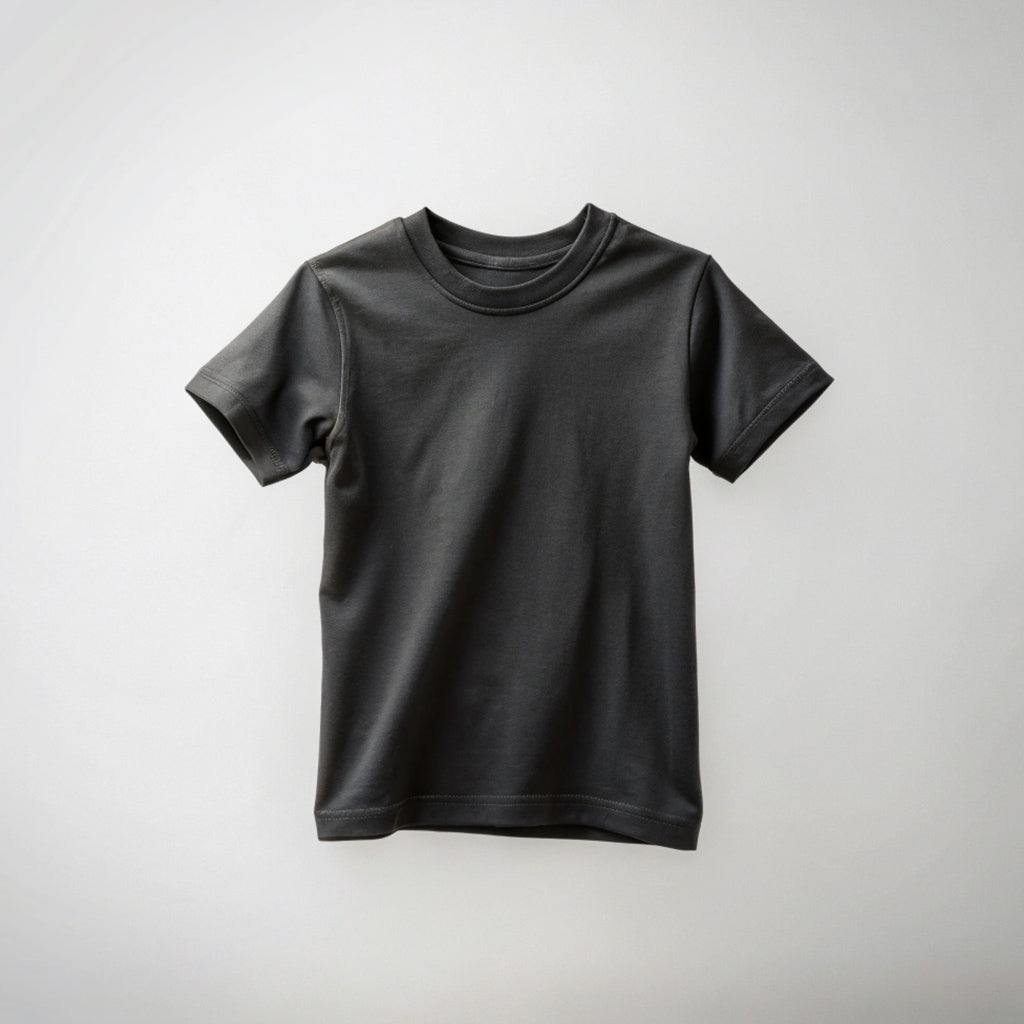 Black Kids Plain T-Shirt
