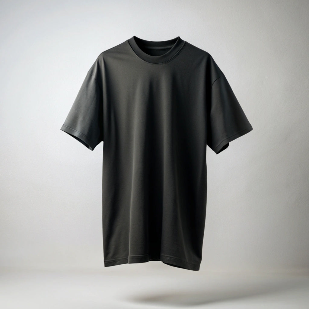 Black Plain Oversized T-Shirt