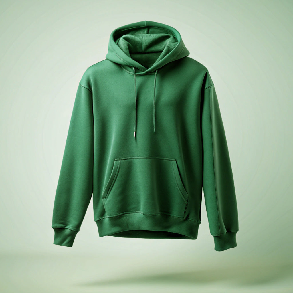 Green Plain Hoodie