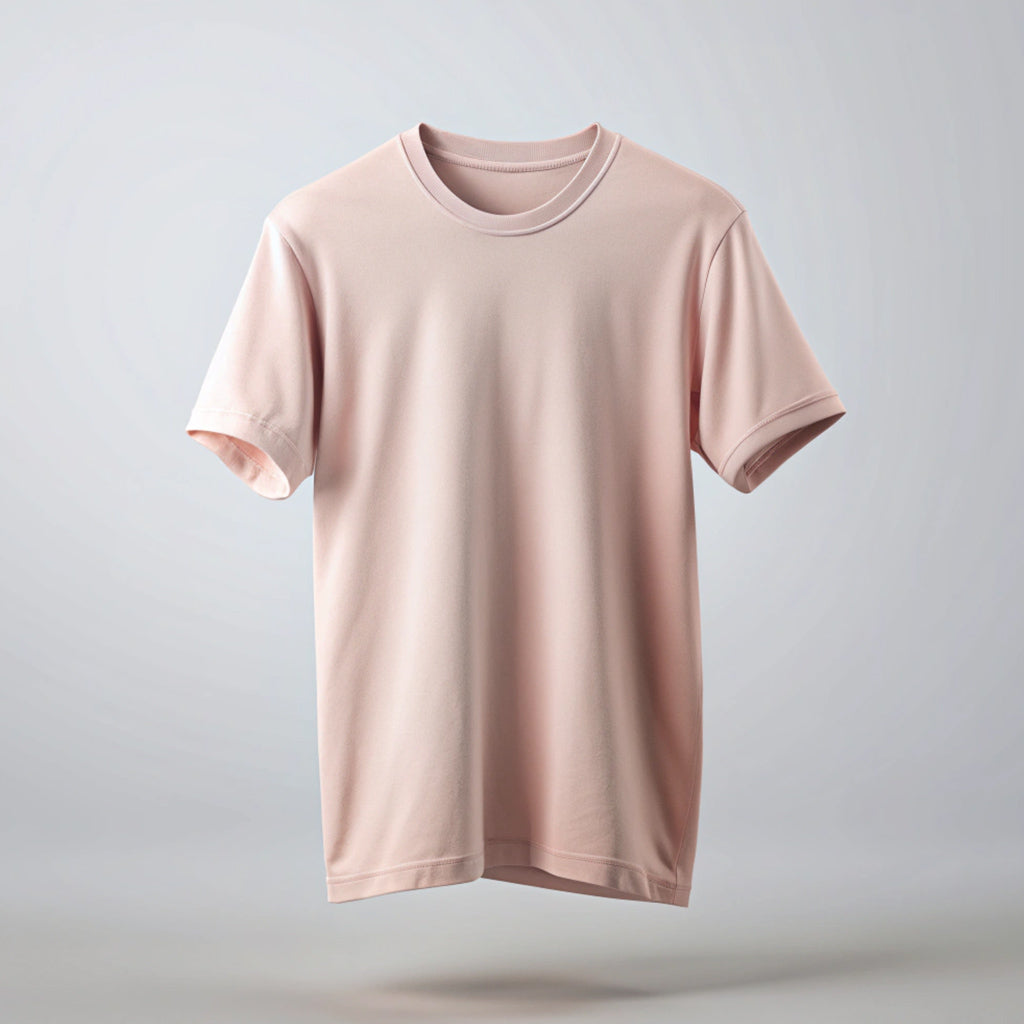 Light Pink Plain Oversized T-Shirt