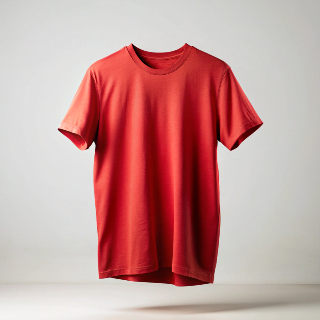 Red Plain Oversized T-Shirt