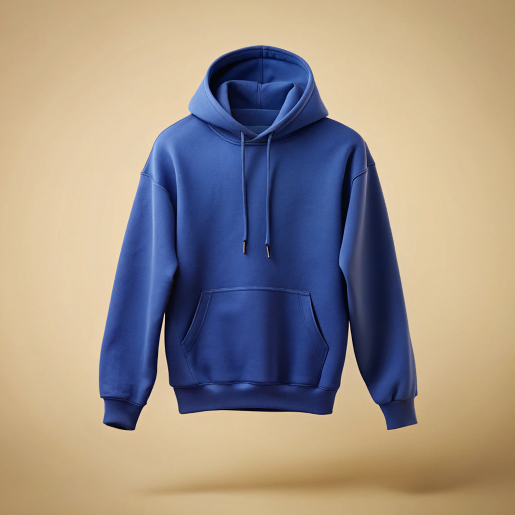 Royal Blue Plain Hoodie
