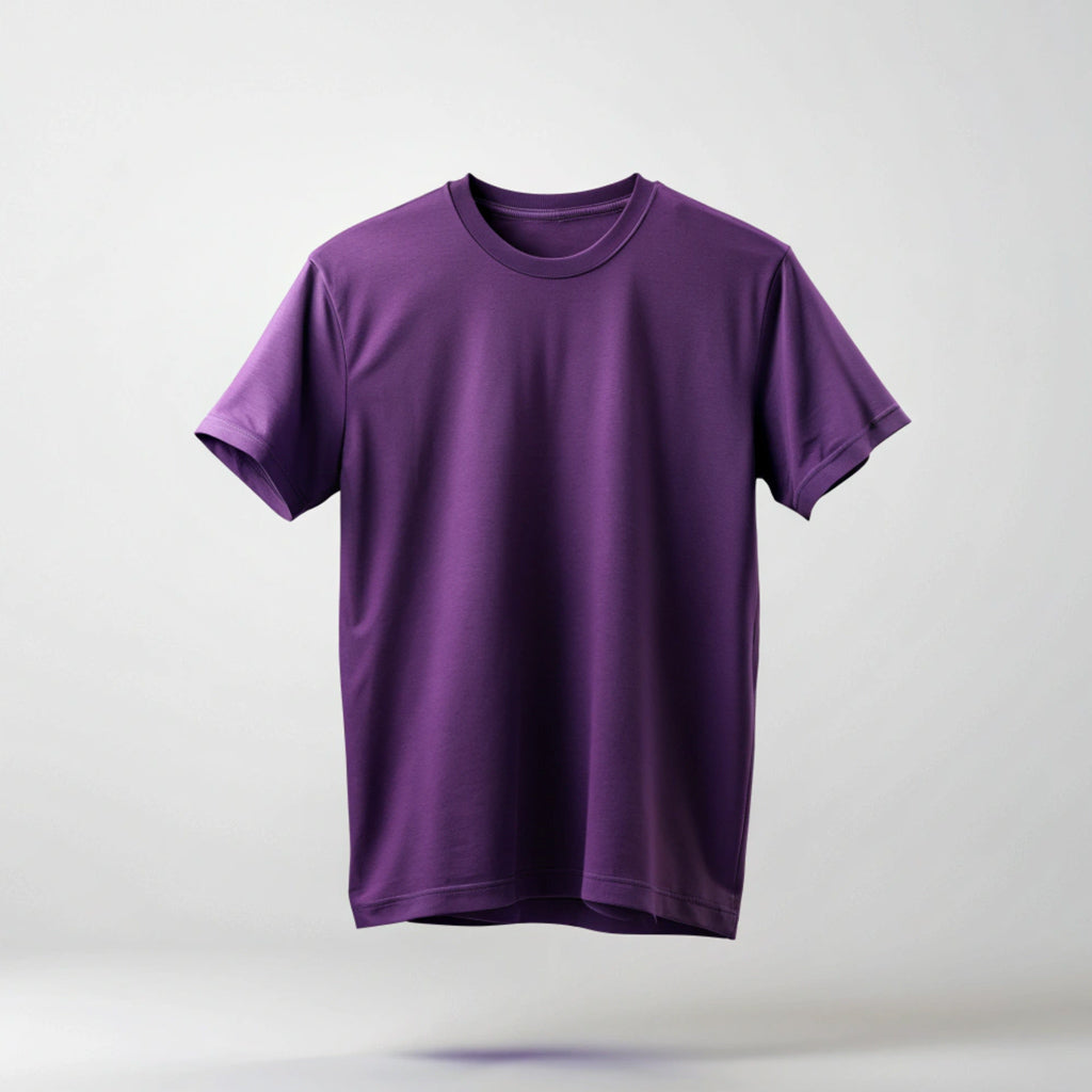 Purple Plain Oversized T-Shirt