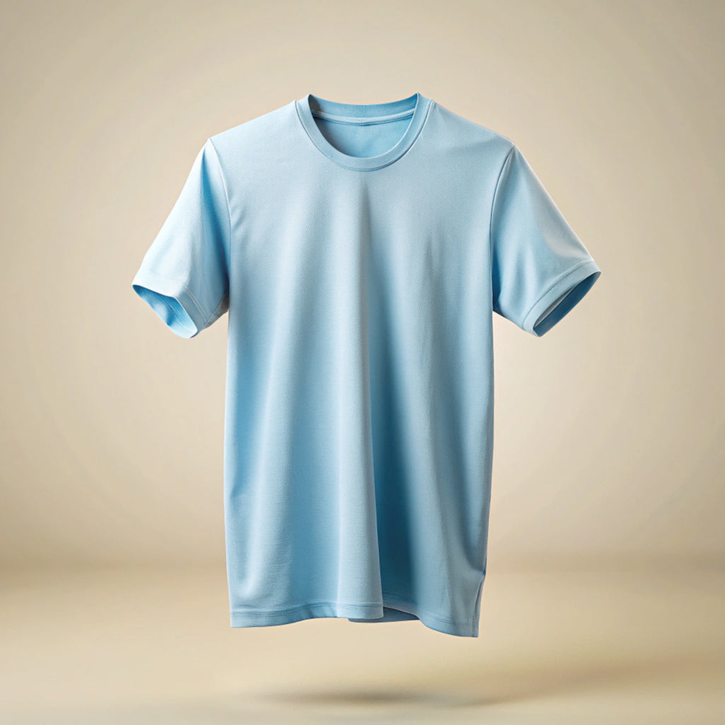 Baby Blue Plain Oversized T-Shirt