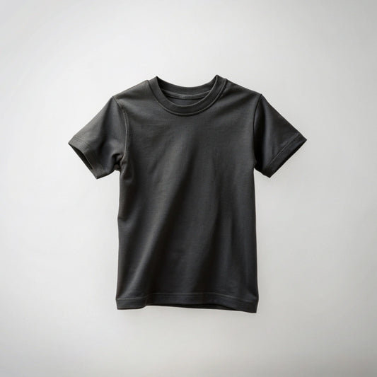 Black Kids Plain T-Shirt