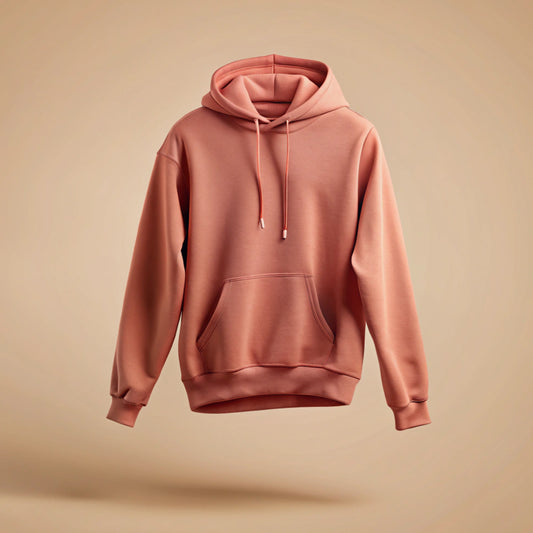 Coral Plain Hoodie