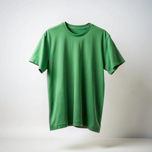 Green Plain Oversized T-Shirt