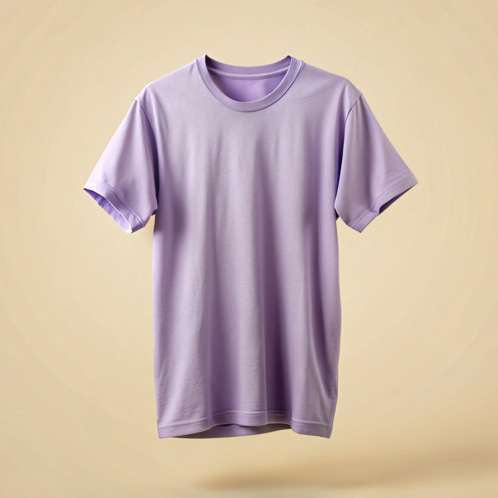 Lavender Plain Oversized T-Shirt