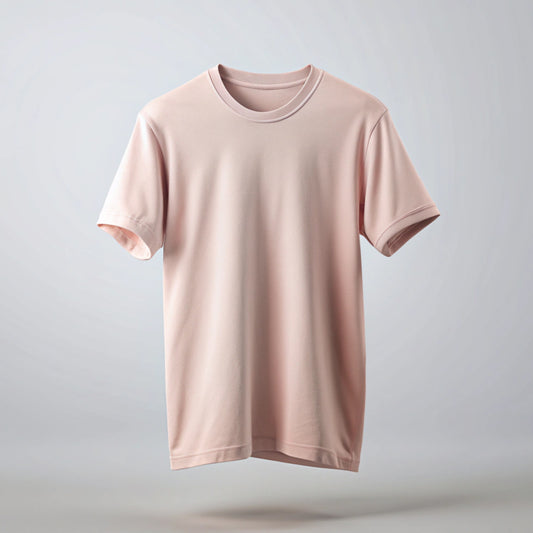 Light Pink Plain Oversized T-Shirt