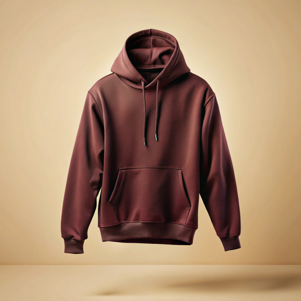 Maroon Plain Hoodie