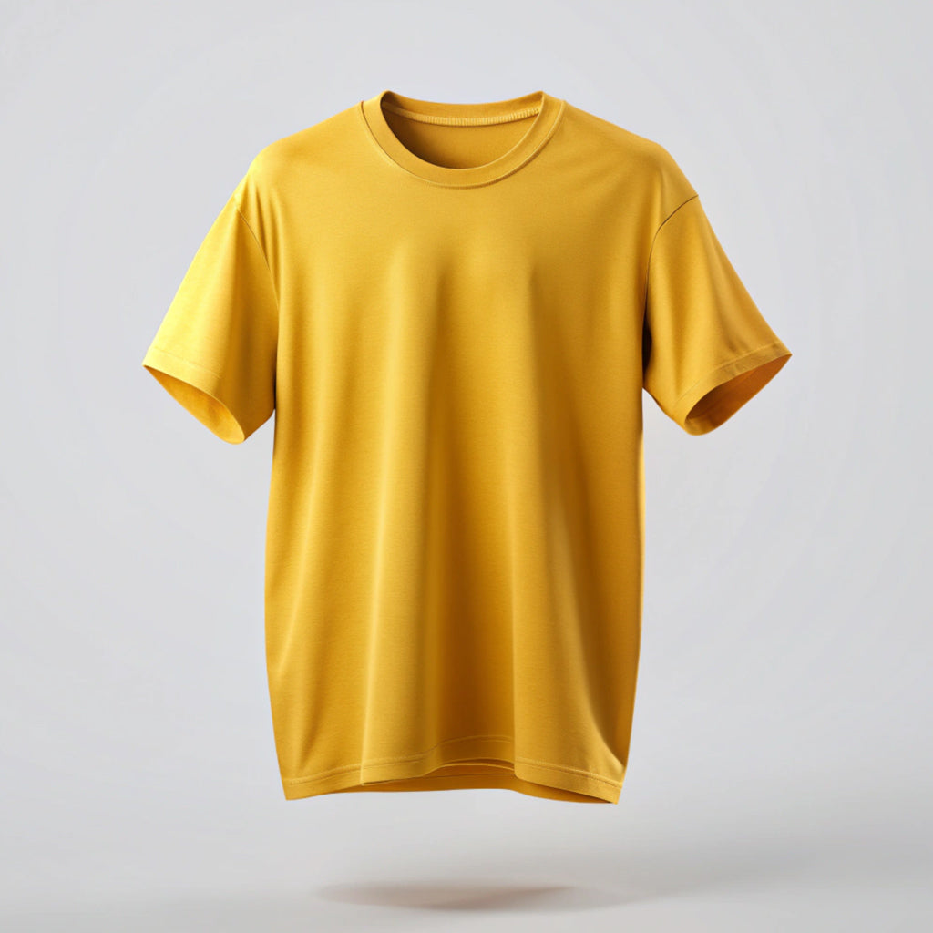 Mustard Yellow Plain Oversized T-Shirt