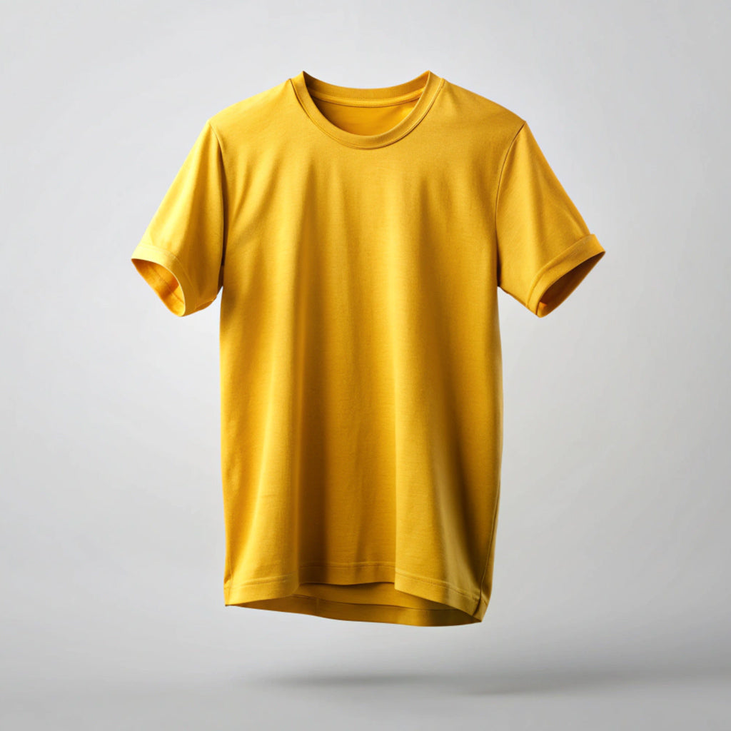 Mustard Yellow Plain T-Shirt