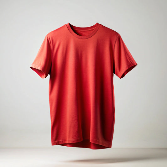 Red Plain Oversized T-Shirt