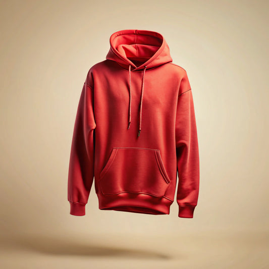 Red Plain Hoodie