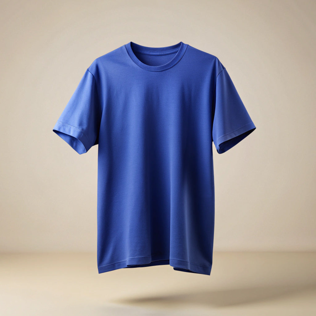 Royal Blue Plain Oversized T-Shirt