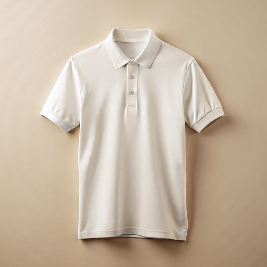 White Plain Polo T-Shirt